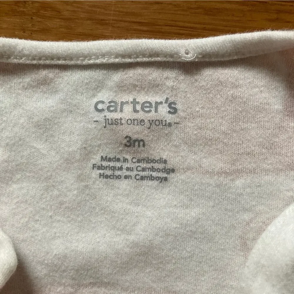 Carter’s Little Pumpkin Footie Pajamas, Size 3M